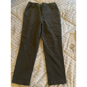 Croft & Barrow‎ Petites Black Elastic Waist Pull On Pants PM Petite Medium